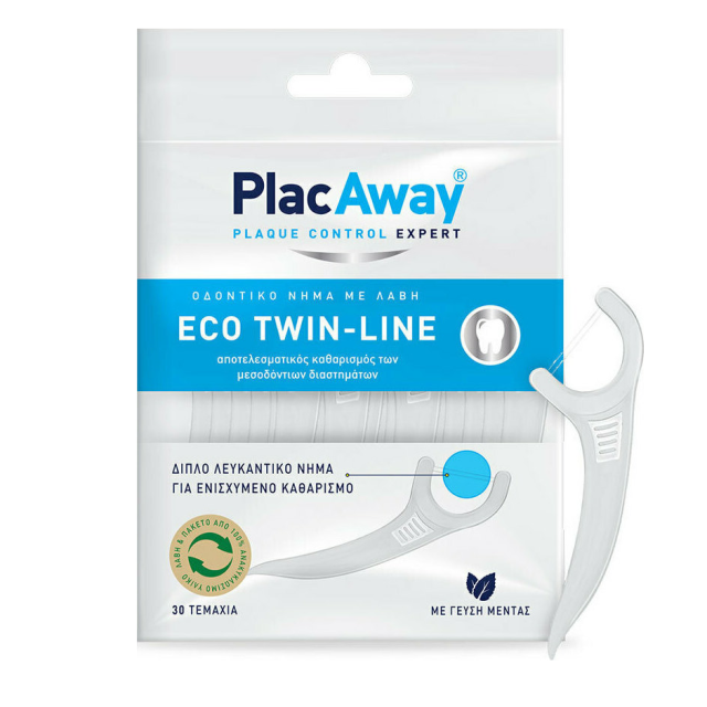 PLAC AWAY ECO TWIN-LINE FLOSSSERS 30ΤΜΧ