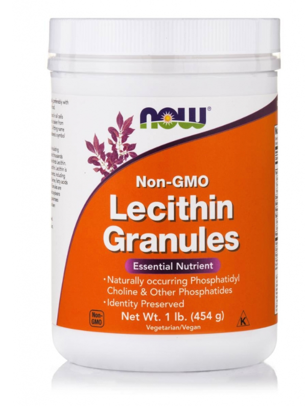 NOW LECITHIN GRANULES (NON GMO)  1 LB (454 GR)  