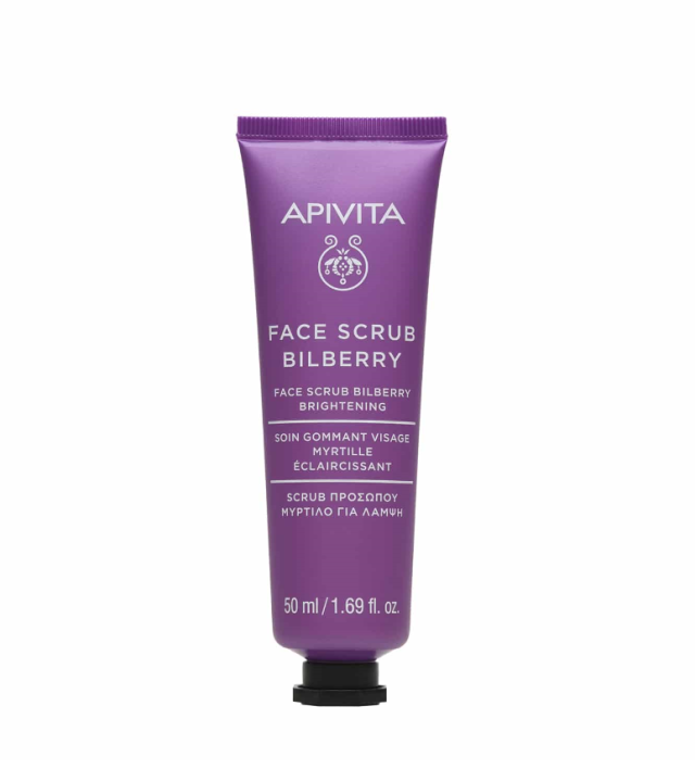 Apivita Bilberry Scrub Προσώπου για Λάμψη με Μύρτιλλο 50ml