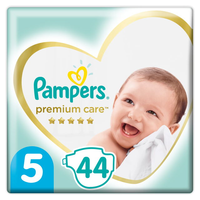 Pampers Premium Care Πάνες με Αυτοκόλλητο No. 5 για 11-16kg 44τμχ