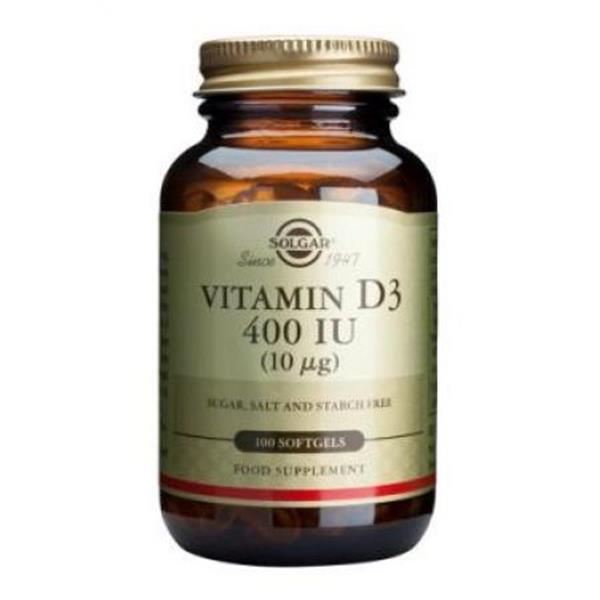 Solgar Vitamin D3 400iu Ανοσοποιητικό 100softgels