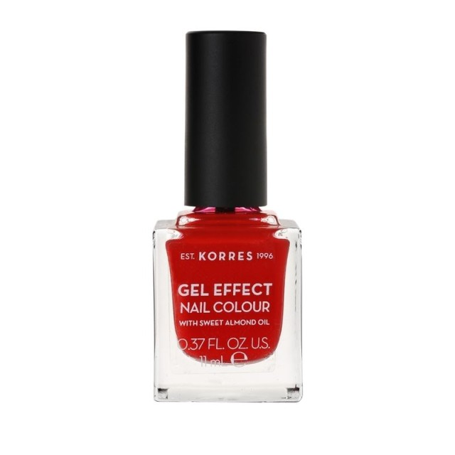 Korres Gel Effect Gloss Βερνίκι Νυχιών Μακράς Διαρκείας Κόκκινο 53 Royal Red 11ml