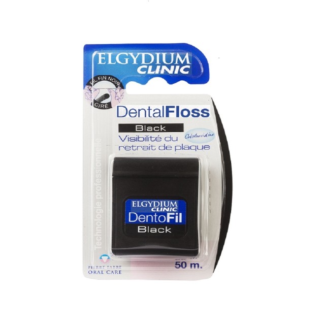 ELGYDIUM DENTAL FLOSS BLACK 50M