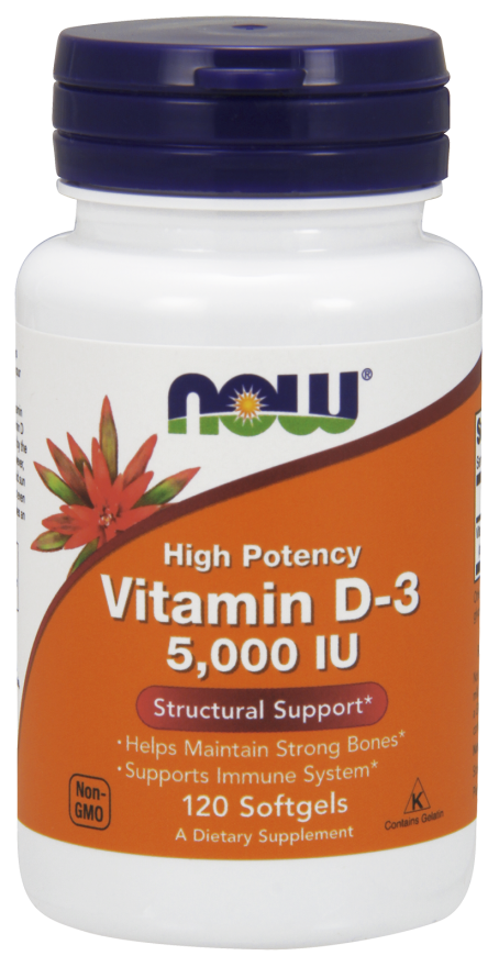 VITAMIN D3  5000 IU - 120 SOFTGELS