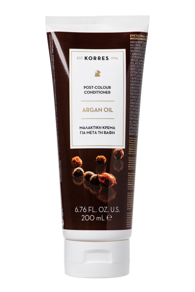 Korres Argan Oil Conditioner για Προστασία Χρώματος για Βαμμένα Μαλλιά 200ml