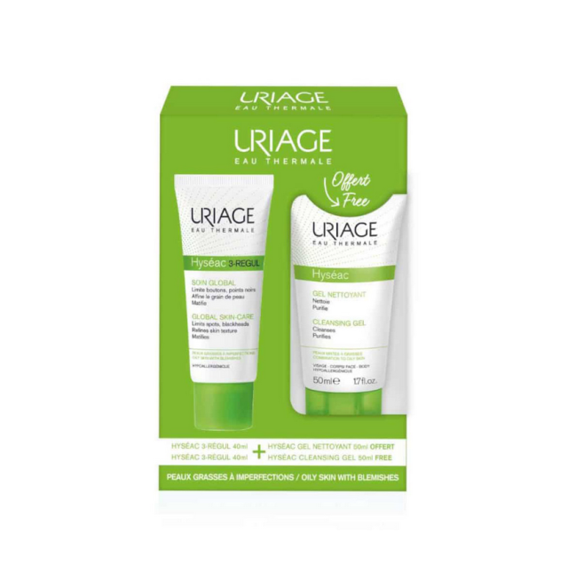 PURIAGE HYSEAC KIT 3-REG 40ML + CLEAN GEL 50ML