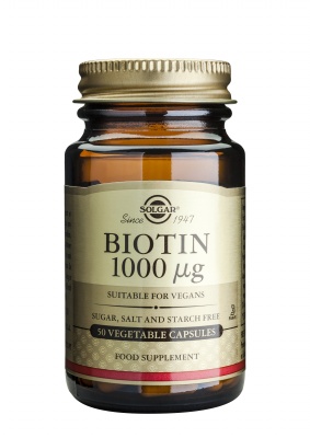 Solgar Enchanced Potency Biotin 1000μg Μαλλιά Δέρμα Νύχια  50veg caps