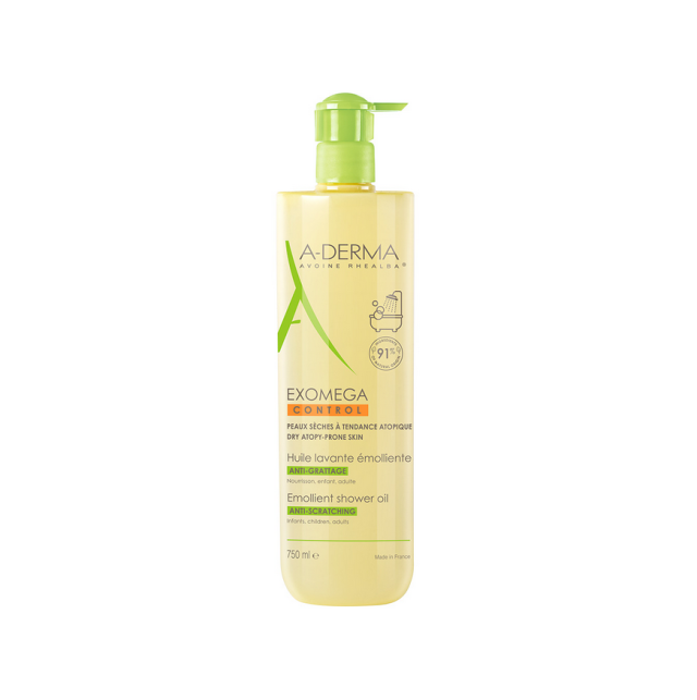 A-Derma Exomega Control Exomega Control Emollient Shower Oil Anti-Scratching Κατάλληλο για Ατοπική Επιδερμίδα 750ml