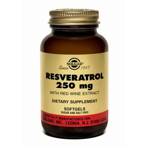 Solgar Resveratrol 250mg with Red Wine Extract 30softgels