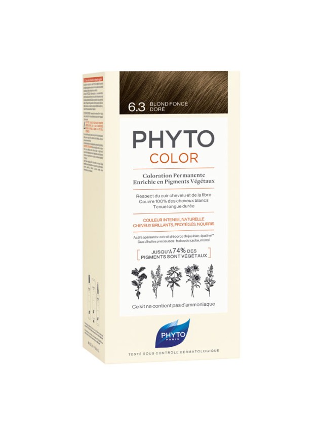 Phyto Phytocolor 6.3 Ξανθό Σκούρο Χρυσό 50ml