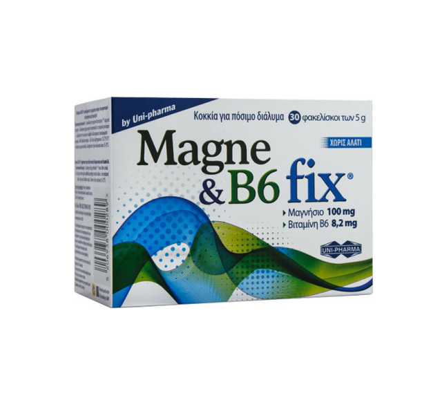 Uni-Pharma Magne & B6 Fix 30 φακελίσκοι