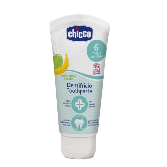 Chicco Οδοντόκρεμα 50ml με Γεύση Μήλο & Μπανάνα για 6m+