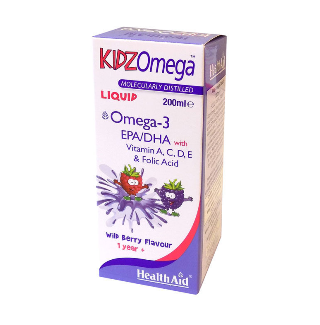 Health Aid KidzOmega Liquid Omega 3 Ιχθυέλαιο Κατάλληλο για Παιδιά 200ml Wild Berry