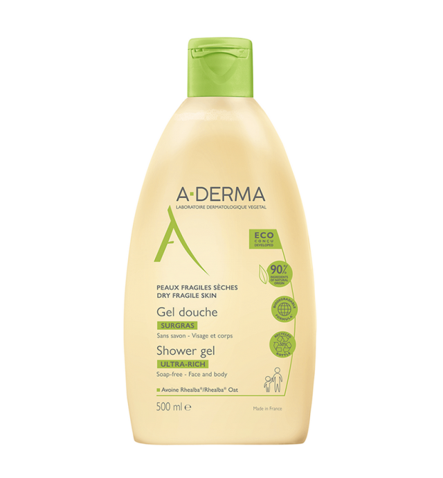 A-Derma Gel Douche Surgras Ultra Rich Shower Gel 500ml