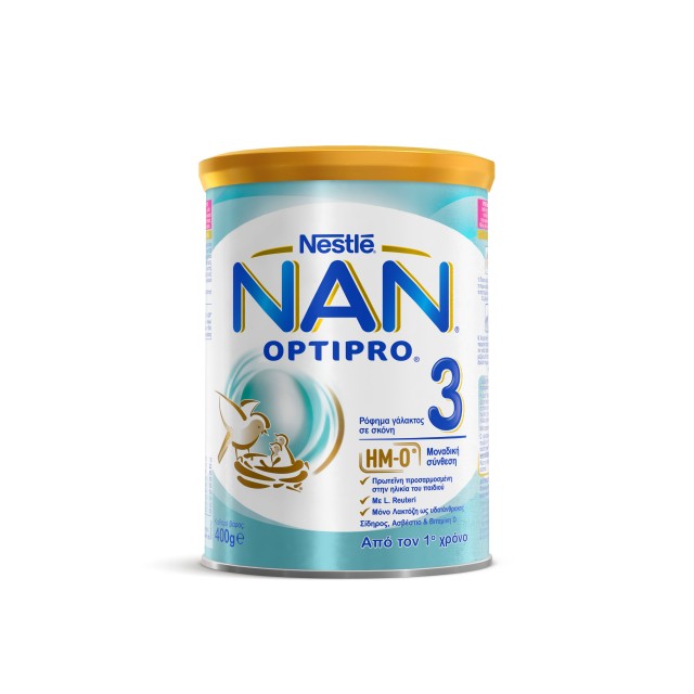 Nestle Γάλα σε Σκόνη Nan Optipro 3 12m+ 400gr