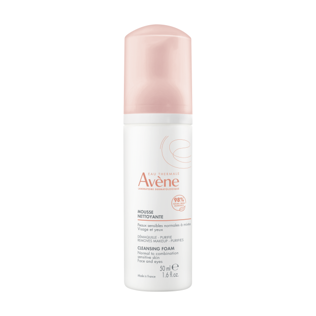 Avene Mousse Nettoyante Face & Eyes Cleansing Foam Αφρός Ντεμακιγιάζ Κανονικές Επιδερμίδες 150ml