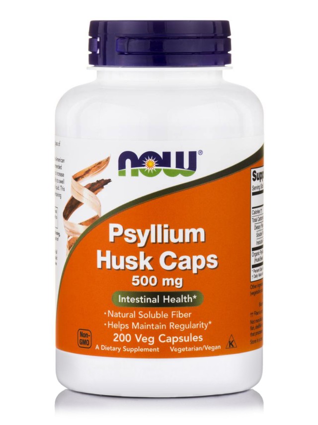 NOW PSYLLIUM HUSK 500MG  200 CAPS