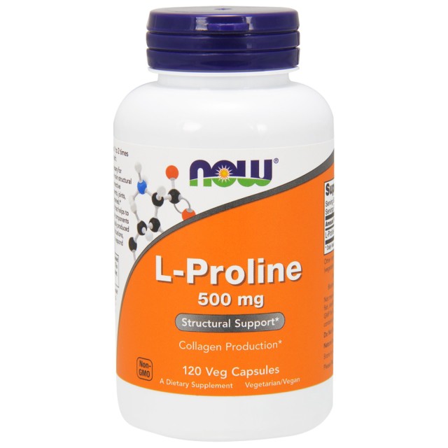 NOW L-PROLINE 500 MG - 120 VCAPS   