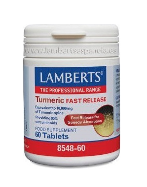 Lamberts Turmeric Fast Release 200mg 60 ταμπλέτες