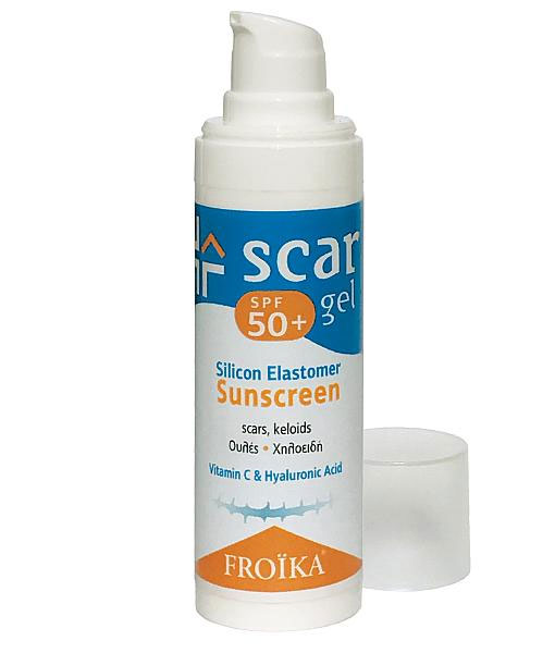 Froika Scar SPF50+ Gel Σιλικόνης με Αντιηλιακή Προστασία για Ουλές 30ml