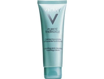 Vichy Purete Thermale Hydrating & Cleansing Foaming Cream Κρεμώδης Αφρός Καθαρισμού για Ευαίσθητες Επιδερμίδες 125ml