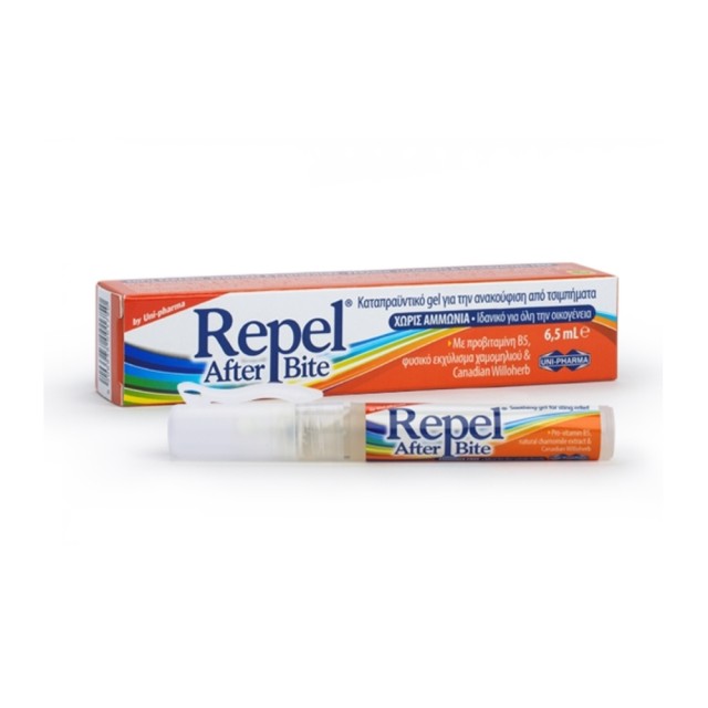 Uni-Pharma Repel Gel για Μετά το Τσίμπημα Κατάλληλο για Παιδιά 6.5ml