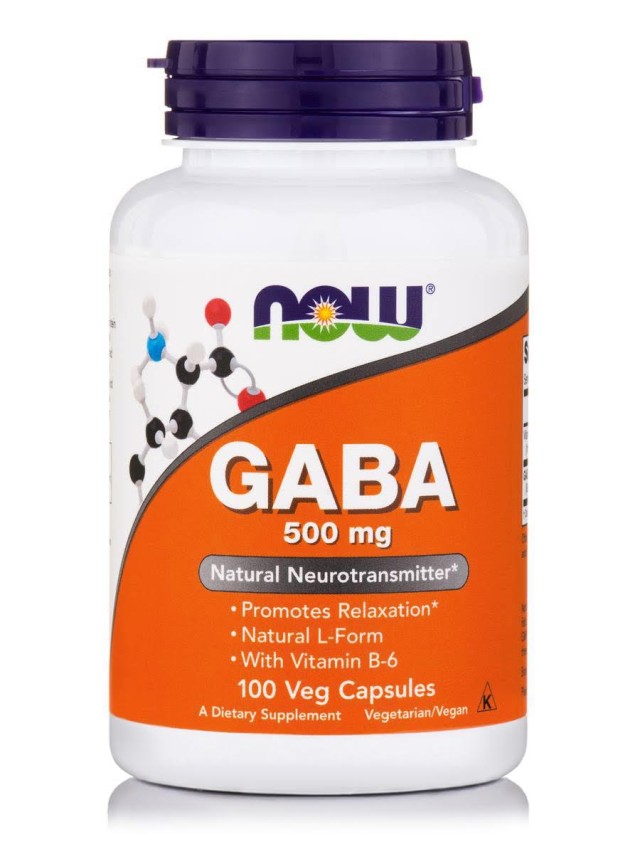 Now Foods Gaba 500mg + B-6 100 Κάψουλες