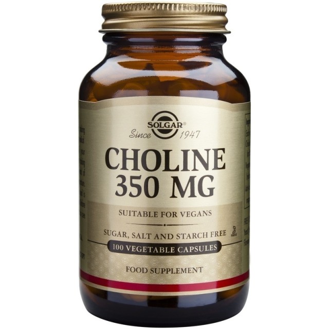 Solgar Choline 350mg 100veg caps