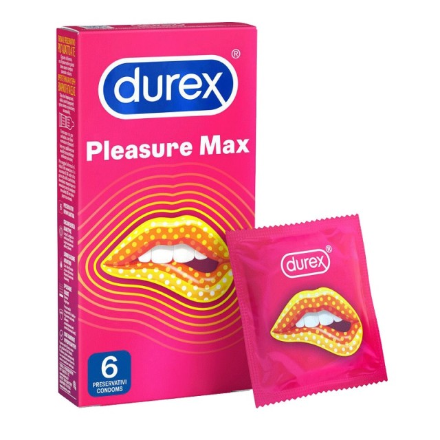 Durex Pleasure Max Προφυλακτικά με Ραβδώσεις 6τμχ