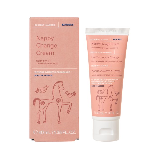 Korres Nappy Change Cream Κρέμα Καρύδα & Αμύγδαλο 40ml