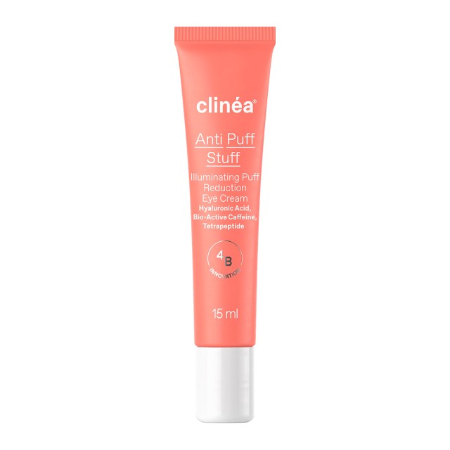 Clinea Anti Puff Stuff Illuminating Puff Reduction Eye Cream Κρέμα Ματιών Προσφέρει Λάμψη Μειώνει τις Σακούλες στα Μάτια 15ml