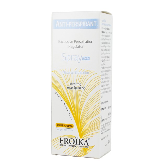 Froika Antiperspirant Without Perfume Αποσμητικό 24h σε Spray 60ml