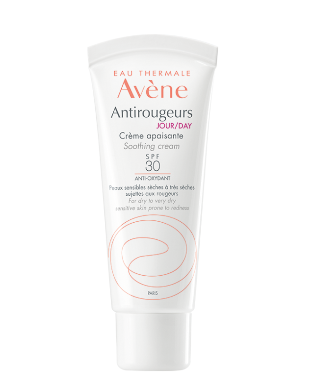 Avene Antirougeurs Soothing Cream SPF30 Ενυδατική Κρέμα Προσώπου Ημέρας κατά της Ερυθρότητας Ξηρές/Ευαίσθητες Επιδερμίδες 40ml