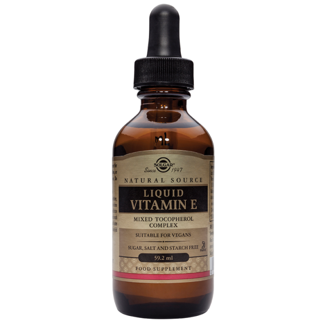 Solgar Natural Liquid Vitamin E Mixed Tocopherol Complex with Wheat Germ Oil Αντιοξειδωτικό 2000iu 59.2ml