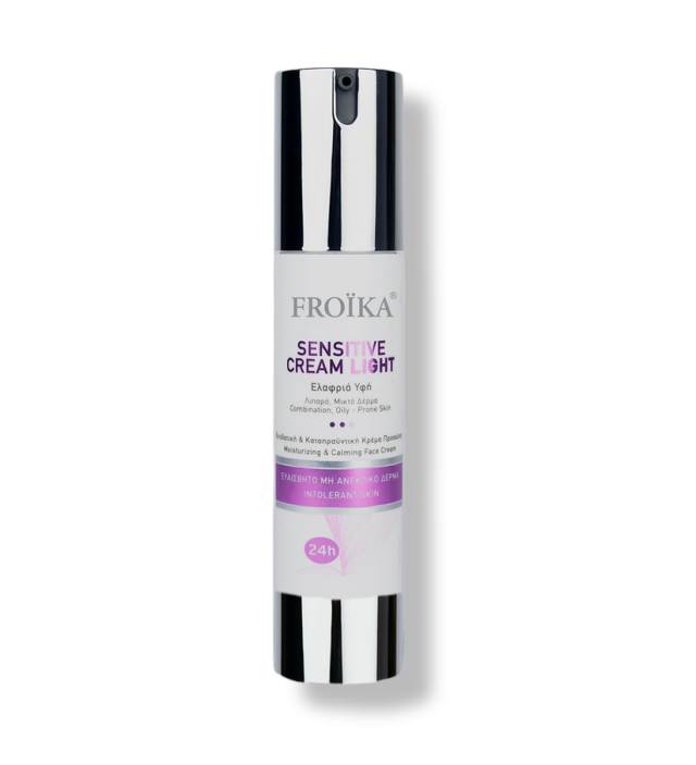 Froika Sensitive Light 24ωρη Ενυδατική Κρέμα Προσώπου για Λιπαρές/Μικτές Επιδερμίδες 50ml