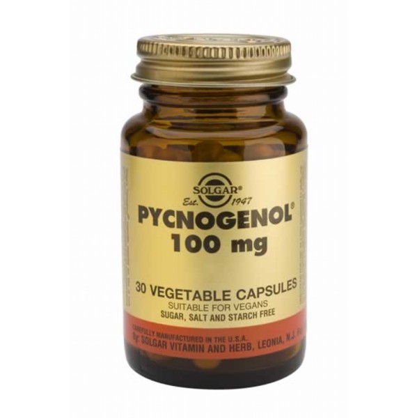 Solgar Pycnogenol 100mg 30veg caps