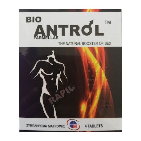 Medichrom Bio Antrol Rapid Συμπλήρωμα για την Ανδρική Σεξουαλική Υγεία 4tabs