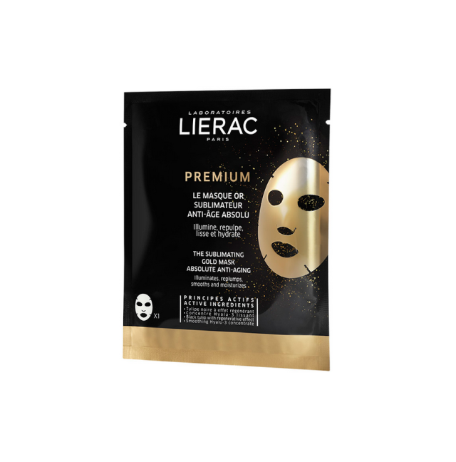 LIERAC Premium the Sublimating Gold Mask Absolute Anti-Aging Χρυσή Mάσκα Προσώπου Απόλυτης Αντιγήρανσης 20ml