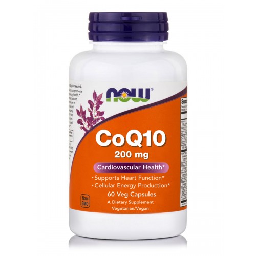 Now Foods CoQ10 200mg 60 φυτικές κάψουλες