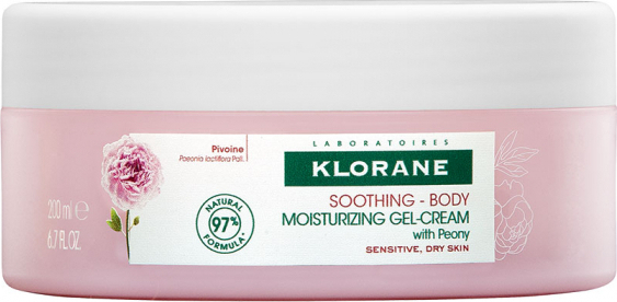 Klorane Peony Soothing Body Moisturizing Gel-Cream 200ml