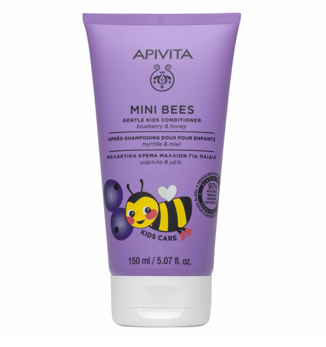 Apivita Υποαλλεργικό Παιδικό Conditioner Mini Bees με Μέλι για Εύκολο Χτένισμα σε Μορφή Κρέμας 150ml