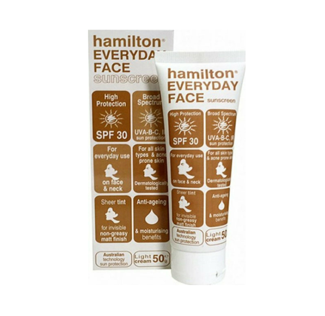 HAMILTON SPF30 EVERYDAY FACE LIGHT CREME 50G ΜΕ ΧΡΩΜΑ