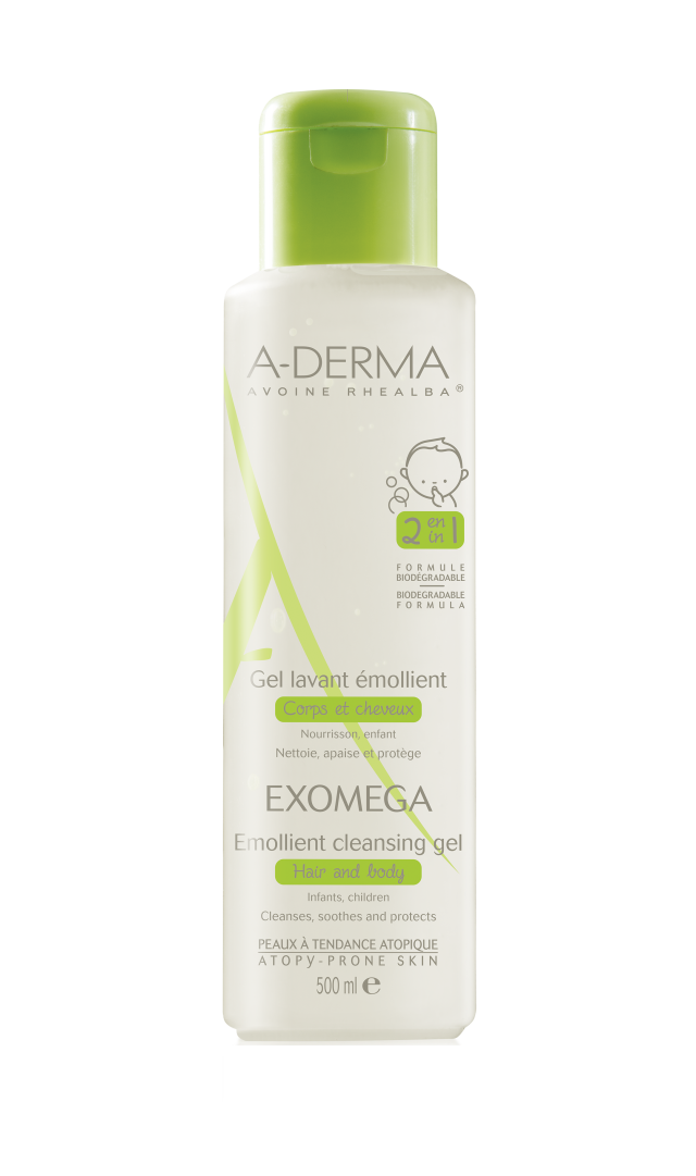 A-Derma Exomega Emollient Cleansing Gel για Ατοπικό Δέρμα 500ml