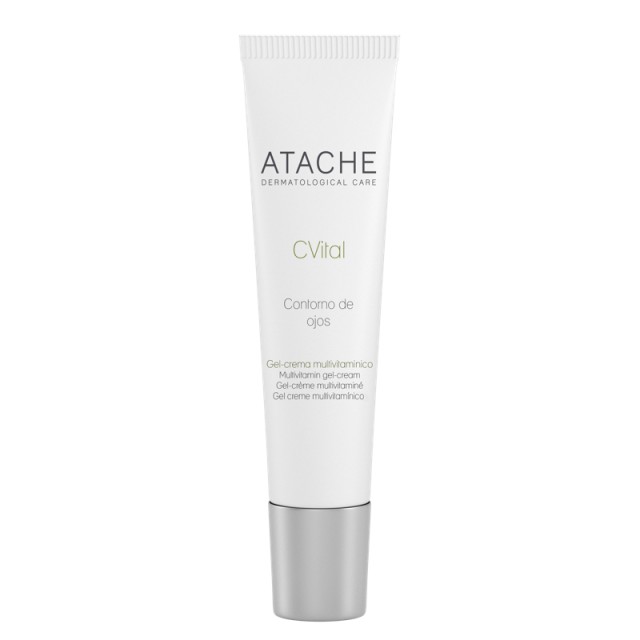 Atache C Vital Ενυδατική & Αντιγηραντική Gel Κρέμα Ματιών κατά των Μαύρων Κύκλων με Βιταμίνη C 15ml