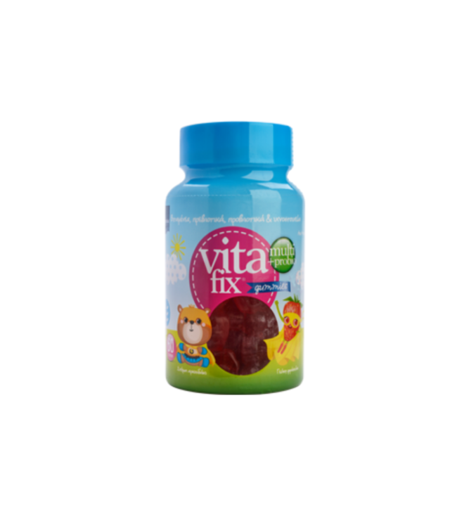 Intermed Vitafix Multi & Probio Gummies Βιταμίνη για Ανοσοποιητικό Φράουλα 60 ζελεδάκια