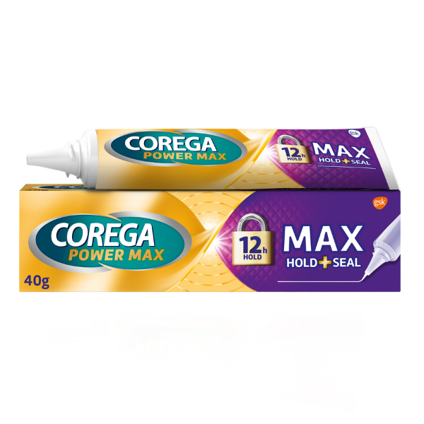 Corega Max Hold + Seal Στερεωτική Κρέμα Τεχνητής Οδοντοστοιχίας 40gr