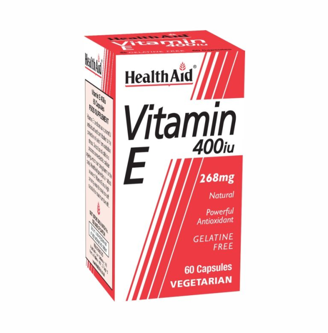 Health Aid Vitamin E Βιταμίνη για Αντιοξειδωτικό 400iu 268mg 60 φυτικές κάψουλες