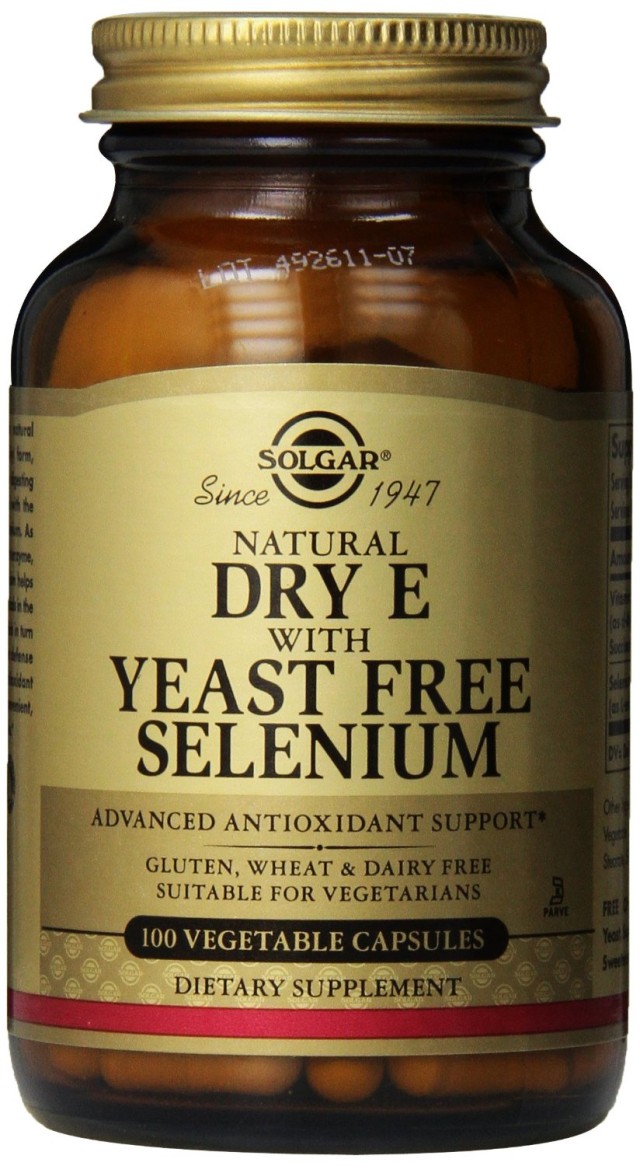 Solgar Vitamin E with Yeast Free Selenium Αντιοξειδωτικό 250iu 100veg caps