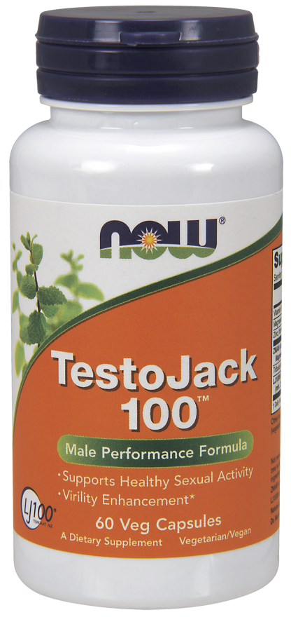 Now Foods TestoJack 100mg Συμπλήρωμα για την Σεξουαλική Υγεία 60 φυτικές κάψουλες