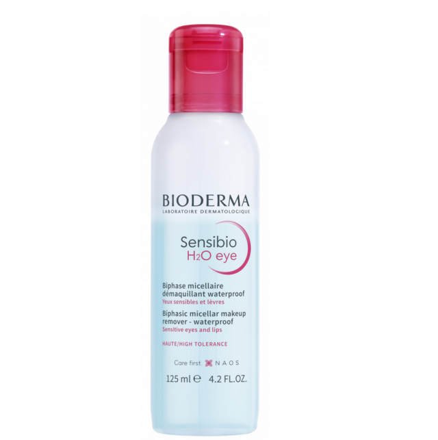 Bioderma Waterproof Remover Υγρό Ντεμακιγιάζ Sensibio H2o Eye High Tolerance για Ευαίσθητες Επιδερμίδες 125ml